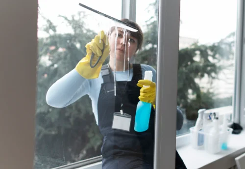 Nettoyage de vitres intérieures et extérieures à Nonant-le-Pin
